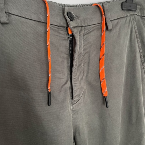 Mason's dark olive men's chino jogger cotton stretch pants size EU 48/US 38 - Picture 2 of 9